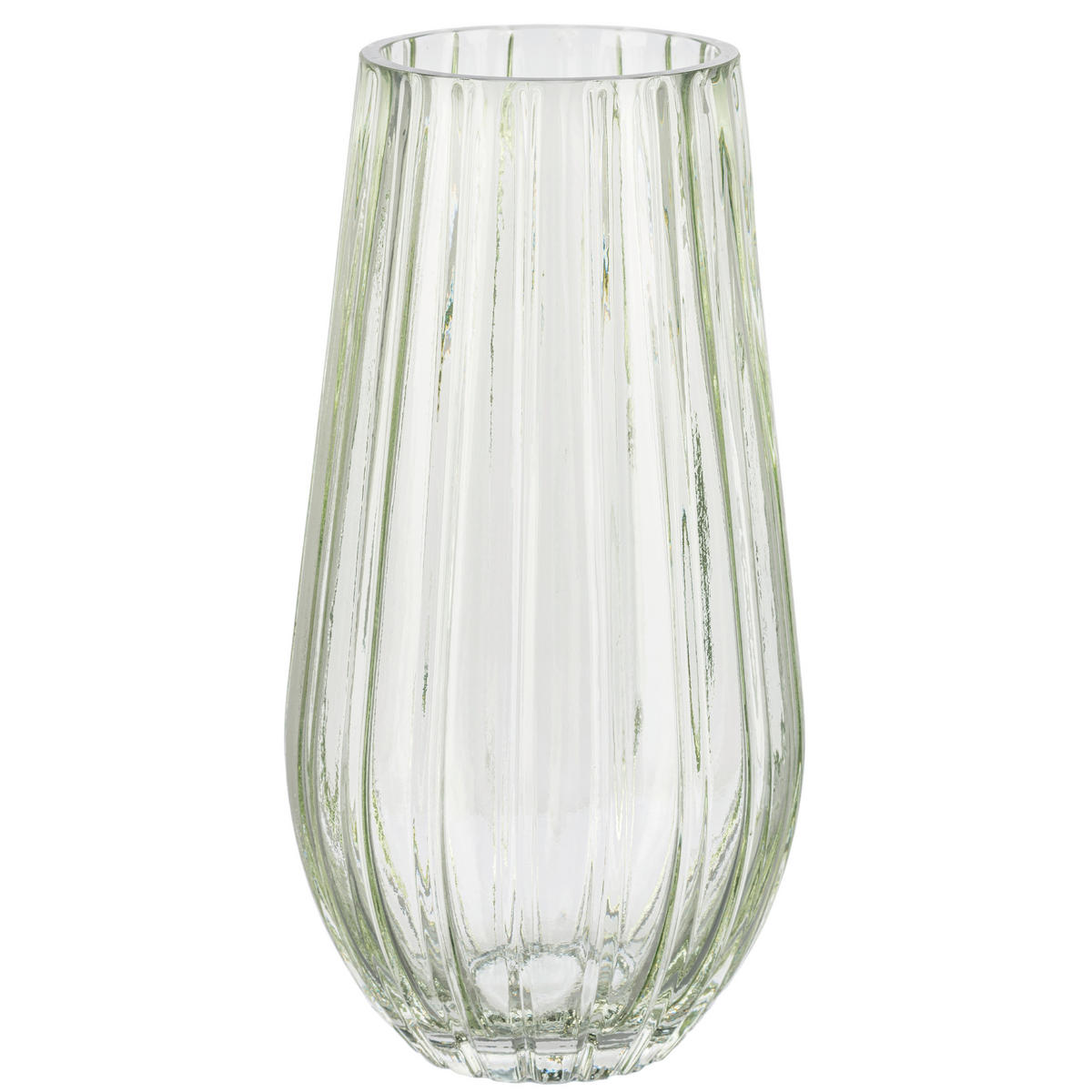 DEKOVASE  - Salbeigrün, Basics, Glas (14/26/14cm)