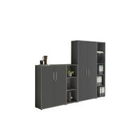 AKTENSCHRANK Anthrazit  - Anthrazit, MODERN, Holzwerkstoff (128,5/185,6/33cm) - MID.YOU