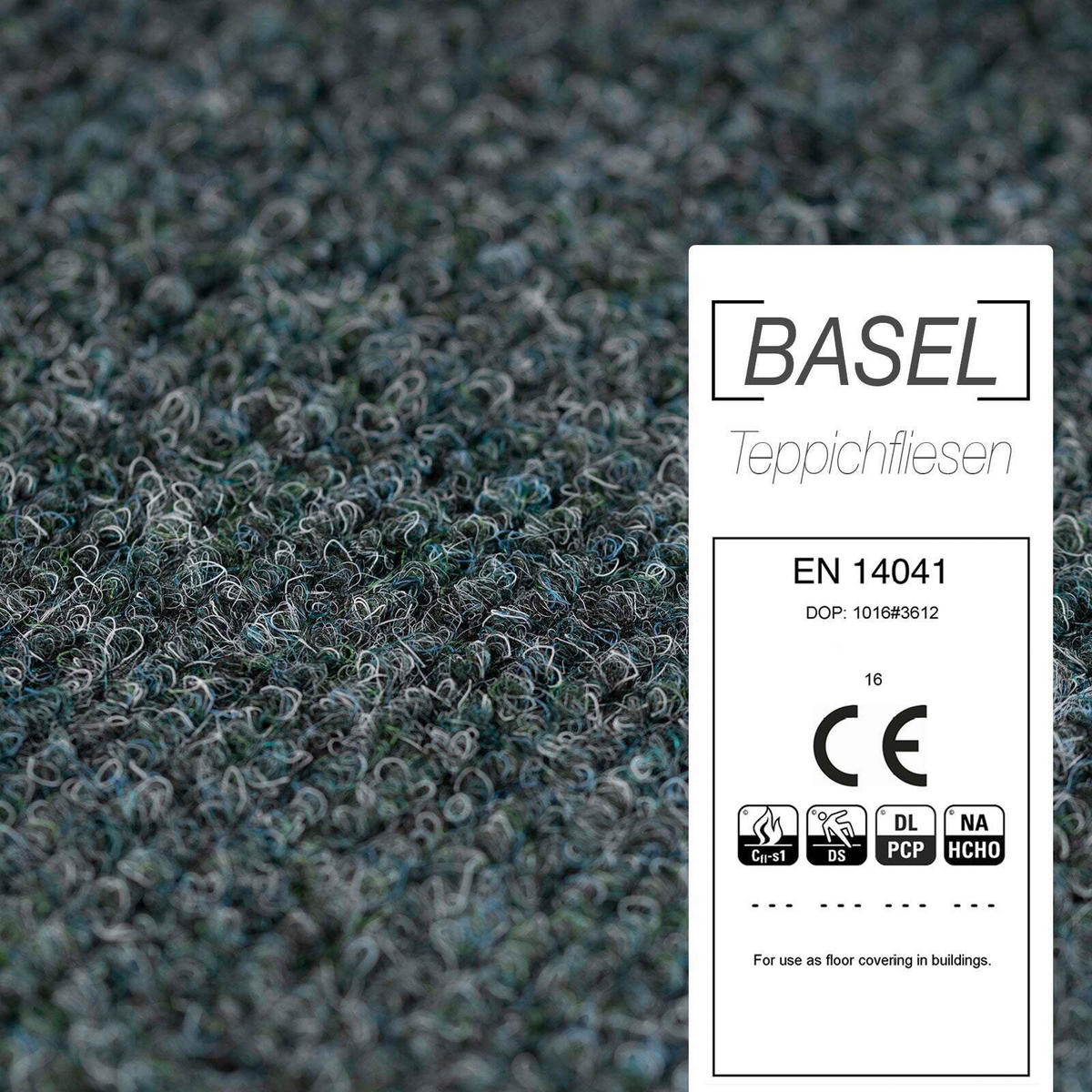 TEPPICHFLIESE - Grün, Basics, Kunststoff/Textil (50/50cm) - Esposa