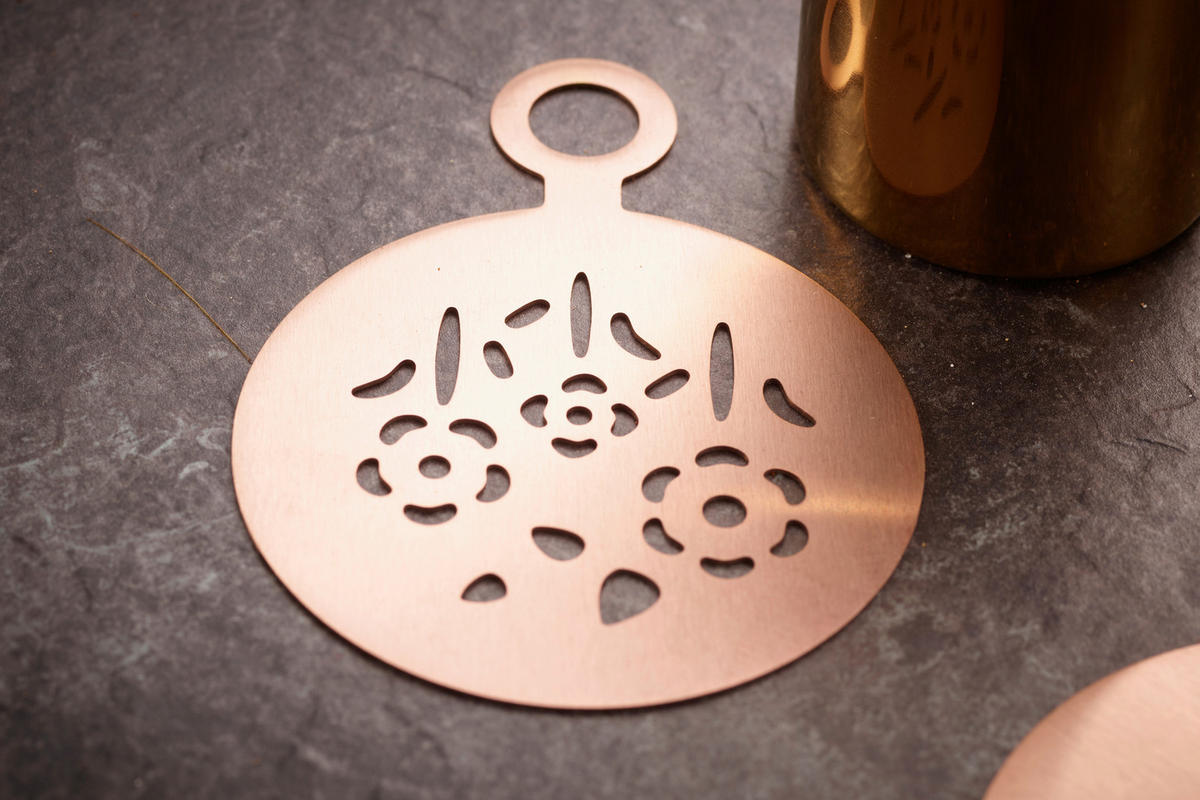 KAFFEESET 23-teilig  - Kupferfarben, Design, Metall (10,5cm) - Echtwerk