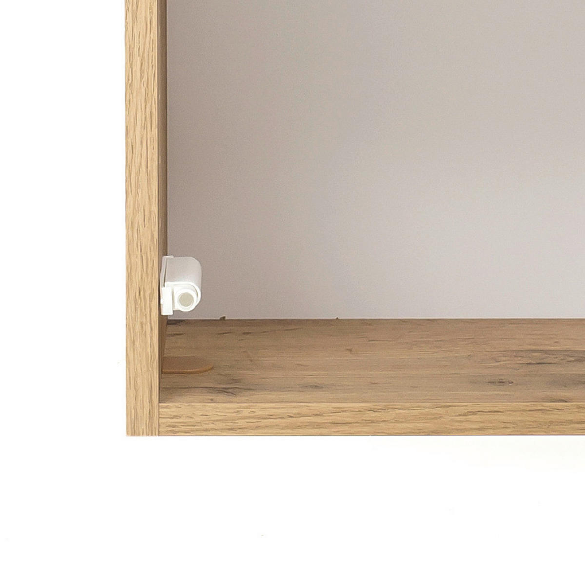 BADRUM 120 cm  - vit/ekfärgad, Klassisk, trämaterial/glas (120cm) - Held