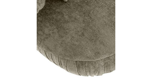 BIGSOFA in Chenille Taupe  - Taupe/Schwarz, Design, Holz/Textil (245/85/110cm) - Landscape