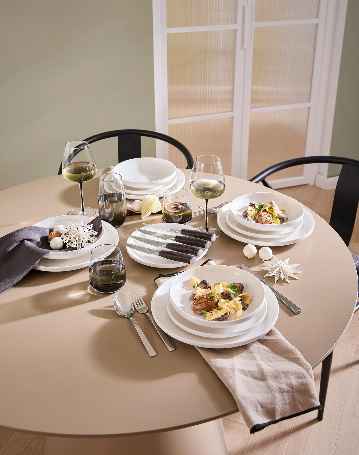 KOMBI SERVIS    12-dijelni   Vola  - bijela, Design, keramika - Novel