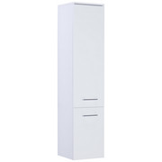SEITENSCHRANK 35/158/35 cm - Chromfarben/Weiß, KONVENTIONELL, Holzwerkstoff/Metall (35/158/35cm) - Xora