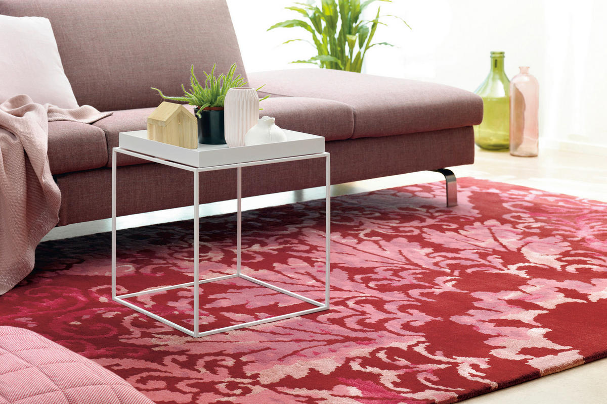 FLACHWEBETEPPICH  Wohnzimmer 170/240 cm Rot rechteckig  - Rot, Basics, Textil (170/240cm) - Kayoom