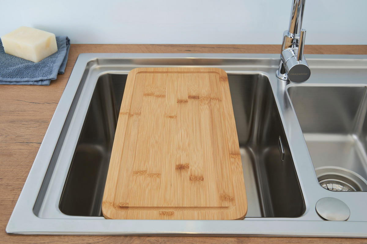 SPÜLE 1720CHICAGO100X50  - Edelstahlfarben, Trend, Metall (100/20,3/50cm) - Respekta