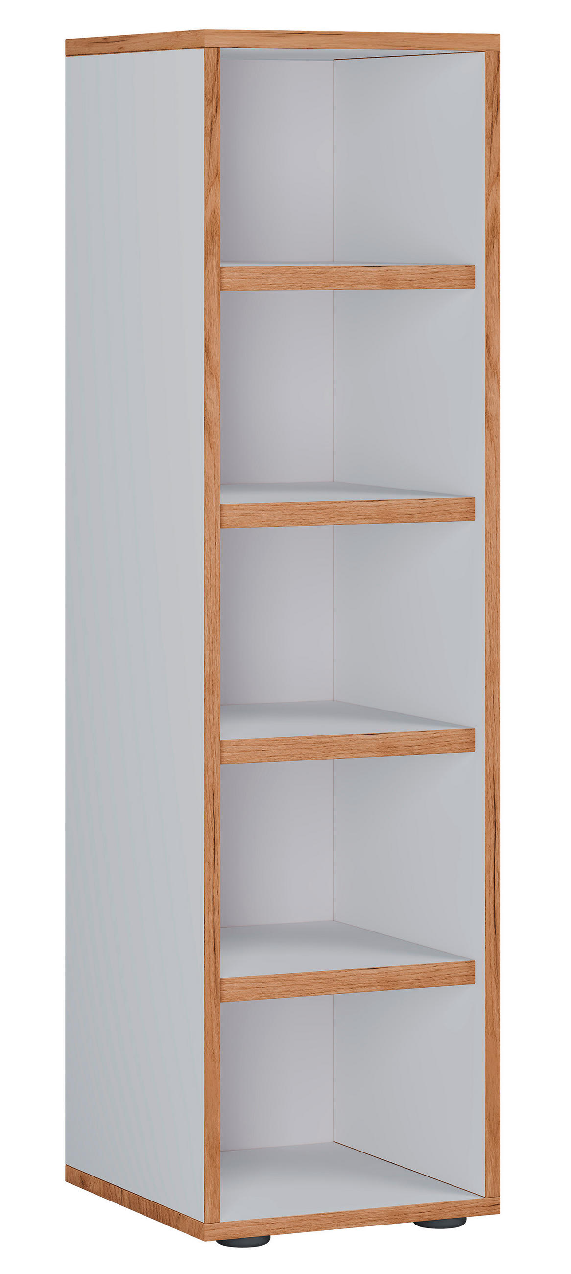 SCHUHREGAL 30/110/33 cm  - Honigeiche/Weiss, Design, Holzwerkstoff/Kunststoff (30/110/33cm) - MID.YOU