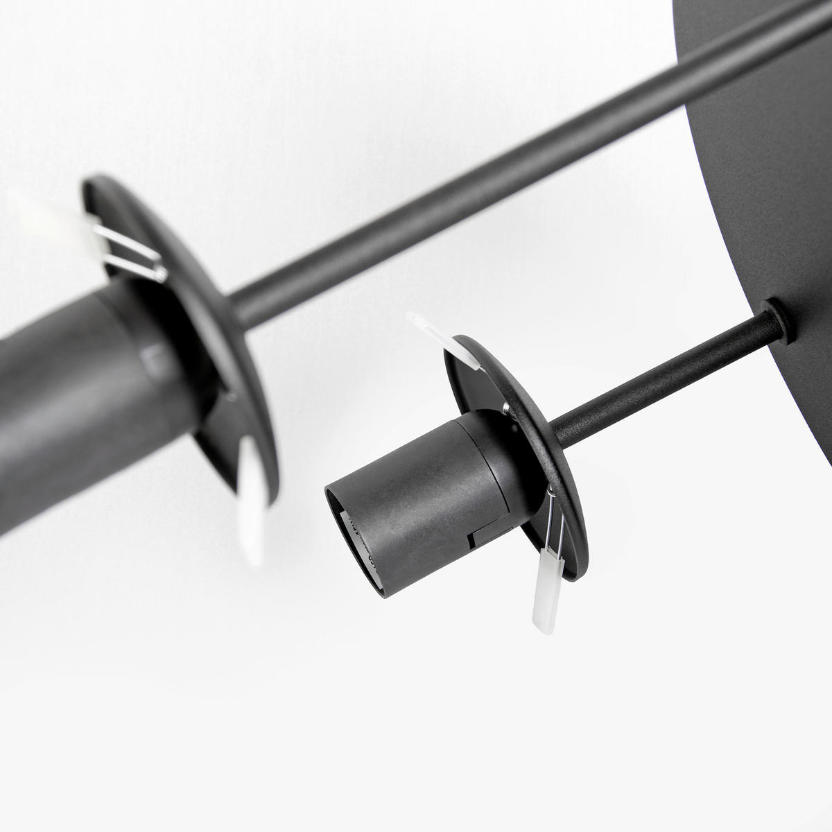 DECKENLEUCHTE    38/38/38 cm  - Schwarz, KONVENTIONELL, Metall (38/38/38cm)