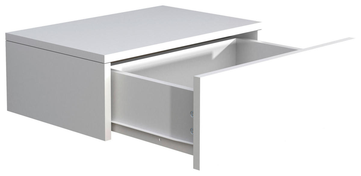 NACHTKÄSTCHEN 45/15/30 cm  in Weiß  - Weiß, MODERN, Holzwerkstoff (45/15/30cm) - MID.YOU