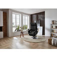 RELAXSESSEL in Leder Anthrazit  - Edelstahlfarben/Anthrazit, Design, Leder/Metall (78/112/85cm) - Cantus