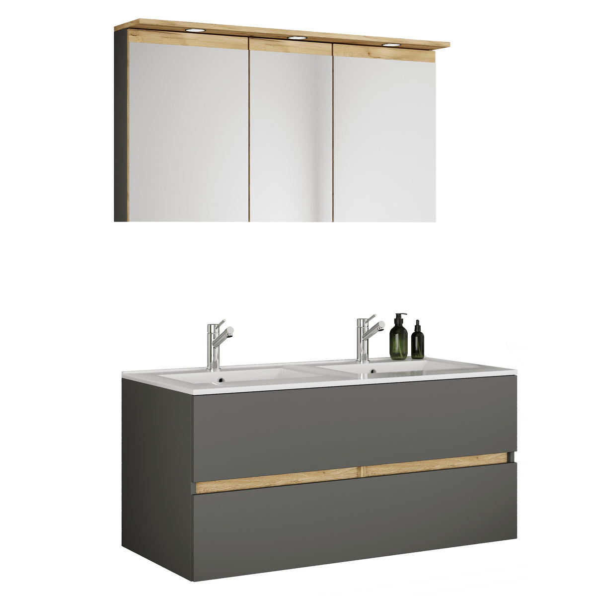  112 cm  - honungsek/vit, Trend, trämaterial/keramik (112cm) - MID.YOU