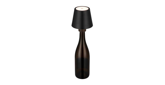 AKKU-TISCHLEUCHTE Norfolk 11/12,2 cm  - Schwarz, Design, Metall (11/12,2cm) - Novel