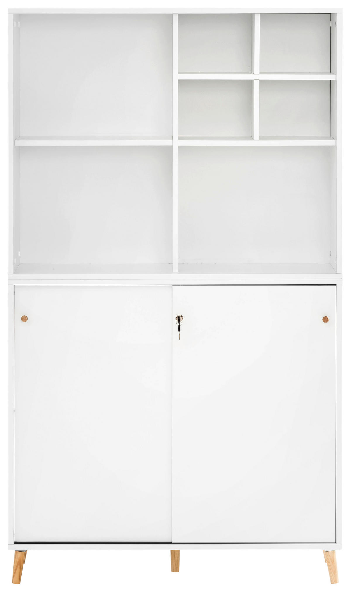 AKTENSCHRANK 100,1/174,2/41 cm  - Weiß, MODERN, Holzwerkstoff (100,1/174,2/41cm) - MID.YOU