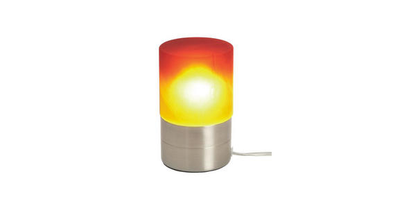 Tischleuchte Marion - Rot/Orange, KONVENTIONELL, Glas/Metall (9/14,8cm) - Ombra