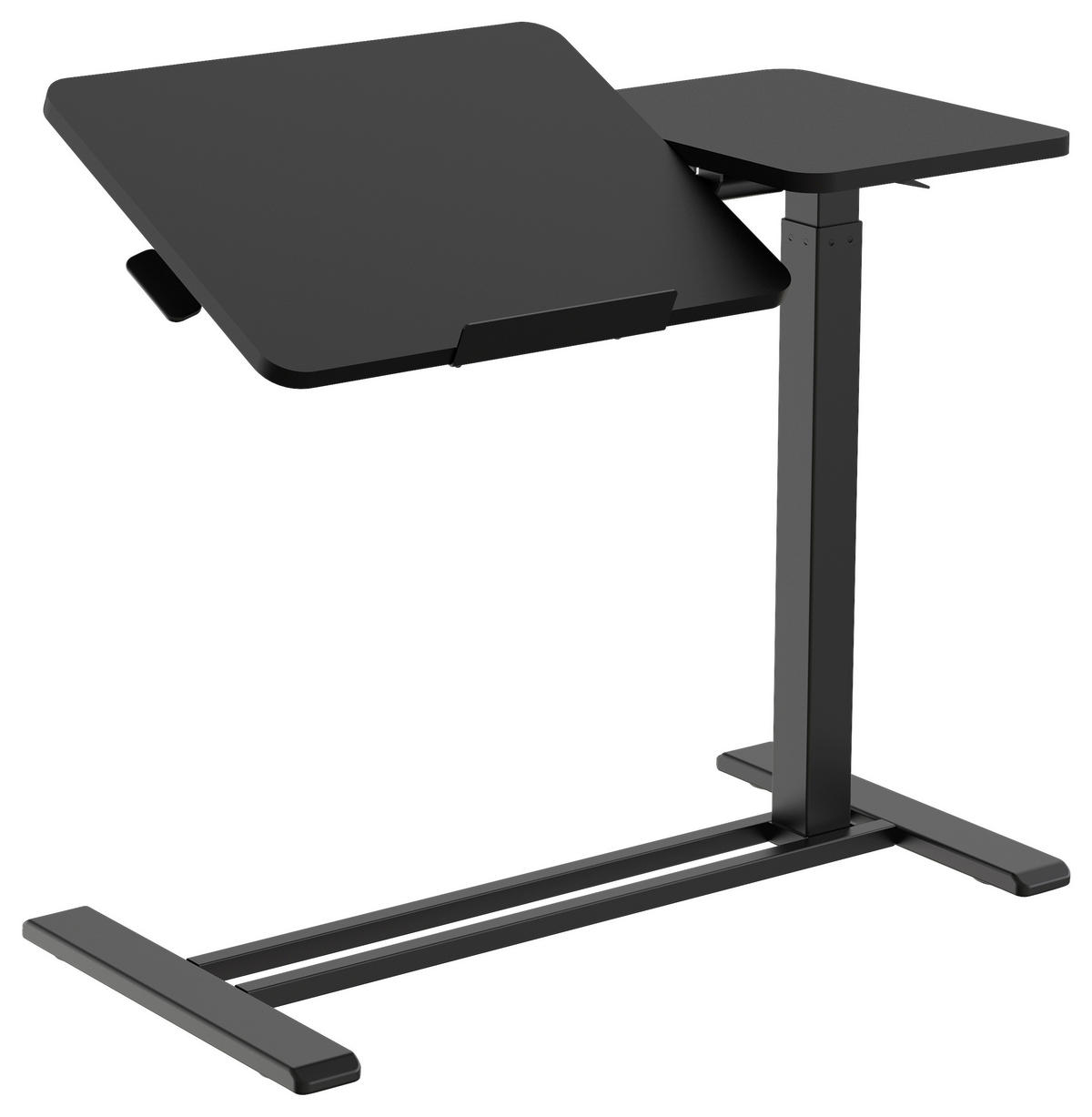 LAPTOPTISCH  Schwarz höhenverstellbar  - Schwarz, Modern, Holzwerkstoff/Kunststoff (78/65,5/105/38cm) - MID.YOU