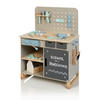 KINDERWERKBANK FAGUS - Naturfarben/Grau, Basics, Holz/Holzwerkstoff (66/42/90cm) - MUSTERKIND