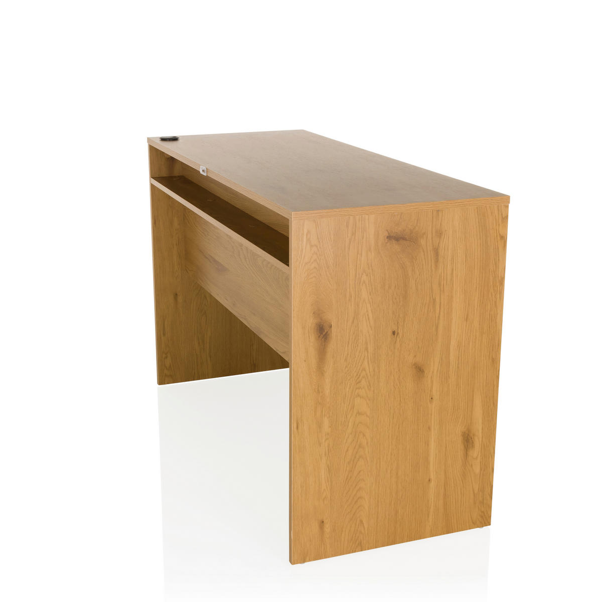 SKRIVBORD  i vit, ekfärgad  - vit/ekfärgad, Modern, trämaterial (120/78/50cm) - MID.YOU