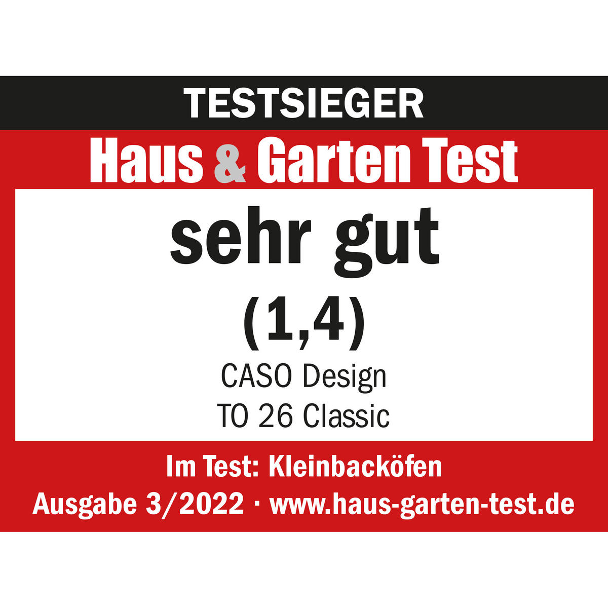BACKOFEN  - Schwarz, Basics (48/30/40cm) - CASO Design