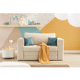 JUGEND- UND KINDERSOFA  in Cord Beige  - Türkis/Beige, KONVENTIONELL, Textil (136/78/72cm) - Xora
