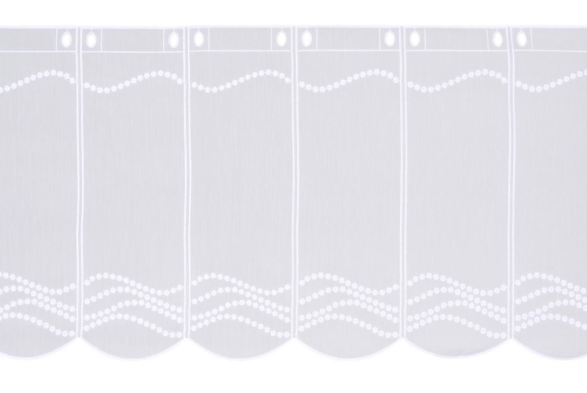 KURZGARDINE 50 cm   - Weiß, KONVENTIONELL, Textil (50cm) - Esposa