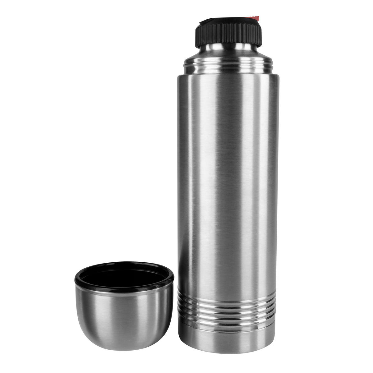 ISOLIERFLASCHE SENATOR 1,0 L  - Edelstahlfarben, Basics, Metall (1l) - Emsa
