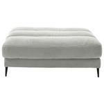 HOCKERBANK in Textil Hellgrau  - Hellgrau/Schwarz, Design, Textil/Metall (90/83/125cm) - Dieter Knoll