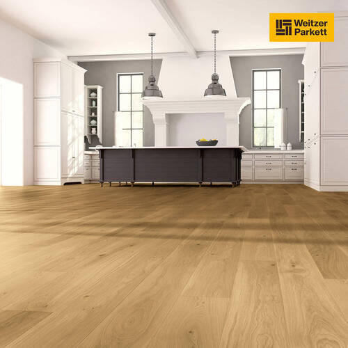 LANDHAUSDIELE, Eiche Lebhaft Gesund Diele  per  m² - Trend (180/17,5/1,1cm) - Weitzer Parkett