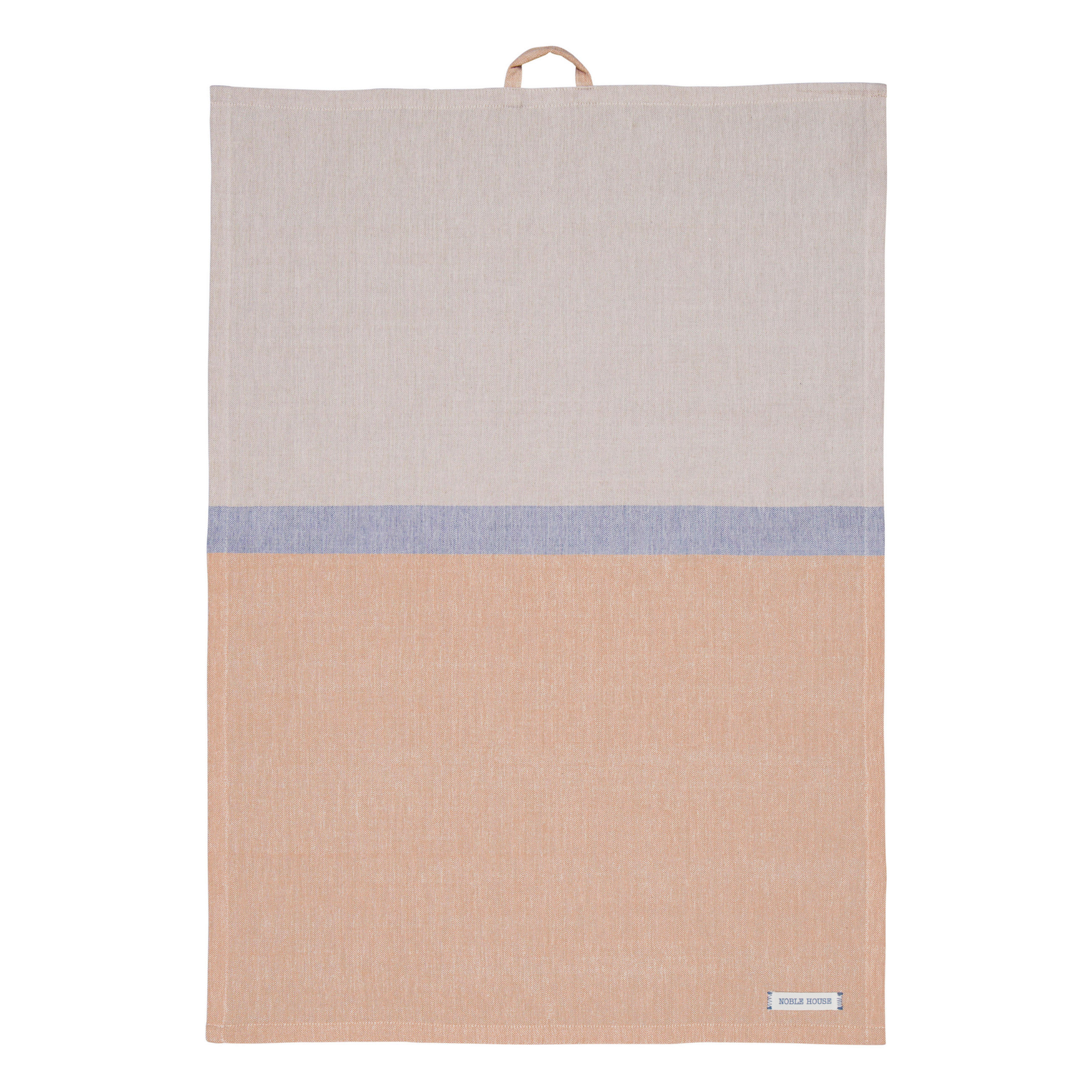 DISKHANDDUK blå, sandfärgad, terrakotta  - sandfärgad/blå, Basics, textil (50/70cm)
