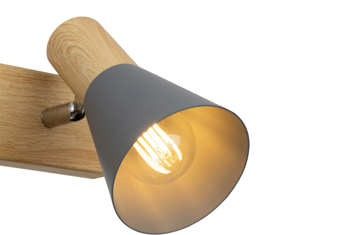 DECKENLEUCHTE    50/11,5/12,5 cm  - Grau, Trend, Metall (50/11,5/12,5cm) - Novel