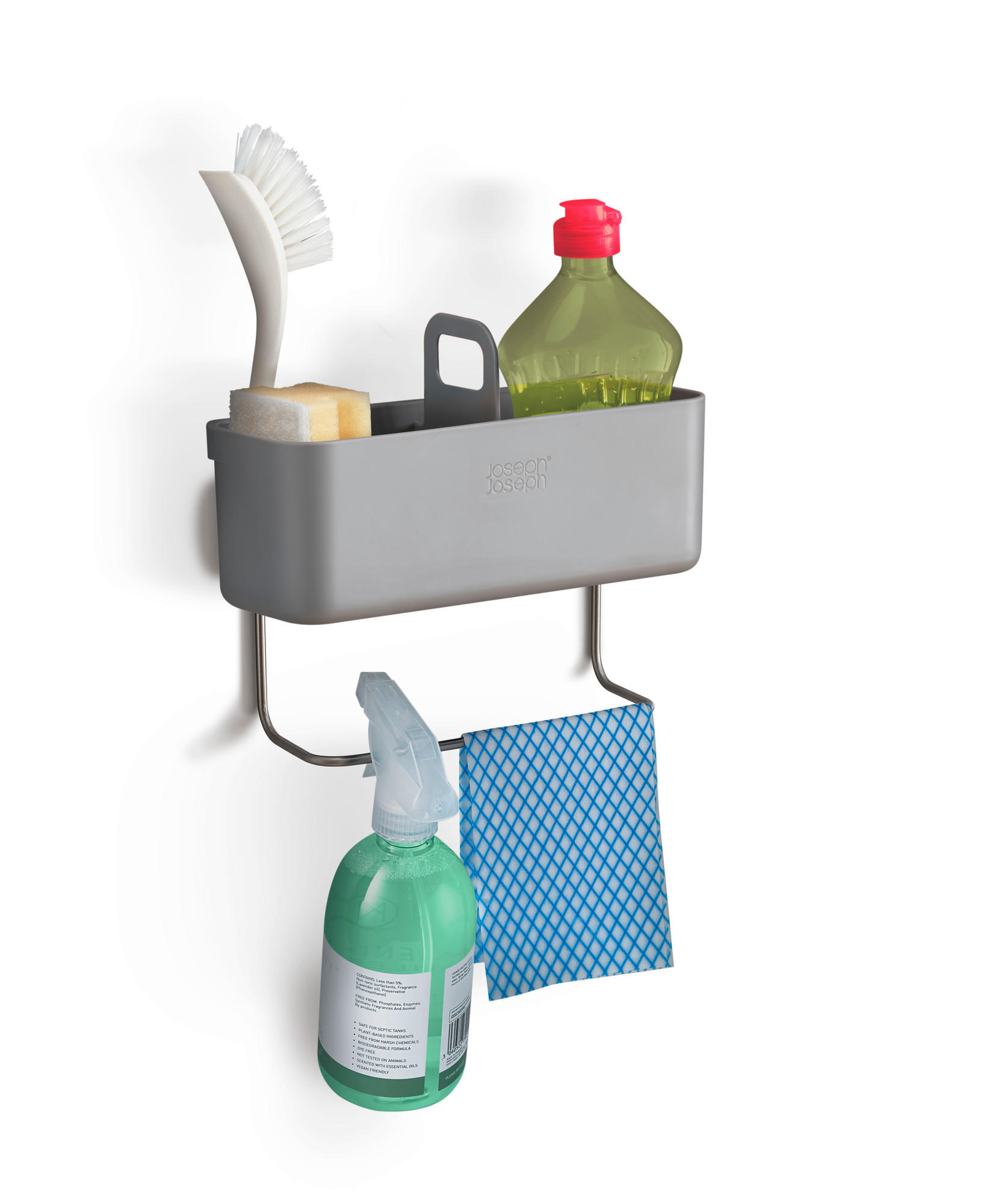 SET ZA ORGANIZACIJO KUHINJE   10/24/19,3 cm                  - siva, Basics, kovina/umetna masa (10/24/19,3cm) - Joseph Joseph