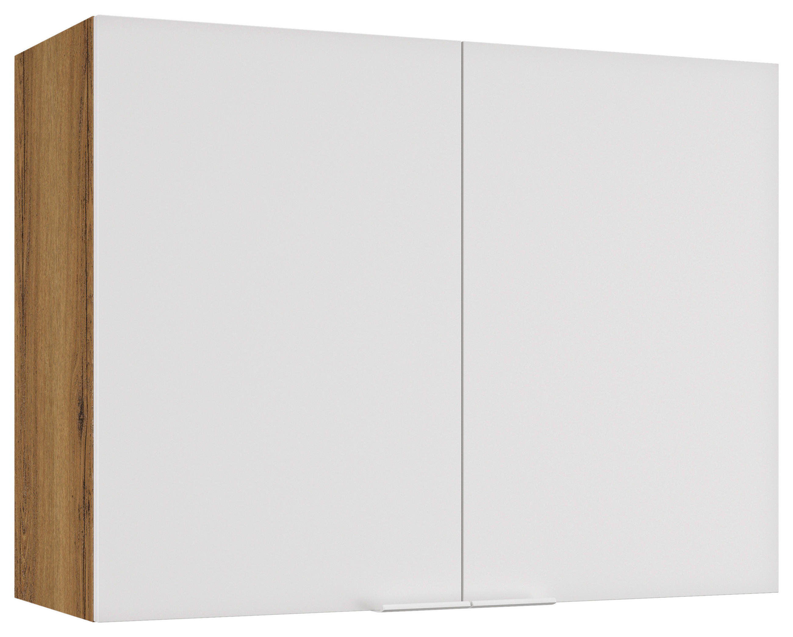 KÜCHENOBERSCHRANK 80/60/31 cm  in Weiß, Eichefarben  - Eichefarben/Weiß, Basics, Holzwerkstoff/Metall (80/60/31cm) - MID.YOU