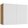 KÜCHENOBERSCHRANK 80/60/31 cm  in Weiß, Eichefarben  - Eichefarben/Weiß, Basics, Holzwerkstoff/Metall (80/60/31cm) - MID.YOU