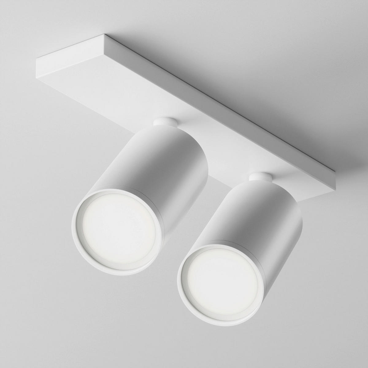 STROPNÉ SVIETIDLO, 34,4/6/12 cm - biela, Modern, kov (34,4/6/12cm) - MAYTONI