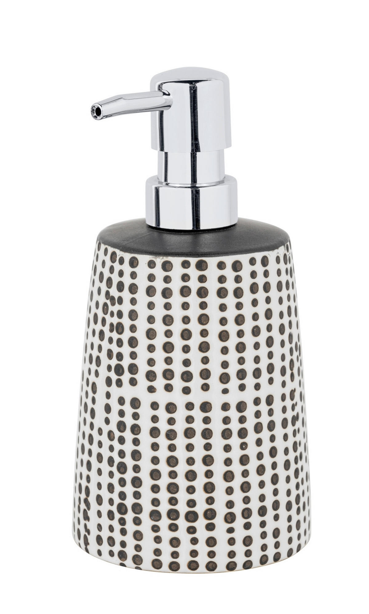 SEIFENSPENDER BRENTO  - Edelstahlfarben/Schwarz, KONVENTIONELL, Keramik/Kunststoff (9,5/17/8,5cm) - Schöner Wohnen