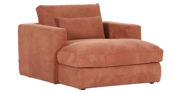 XXL-SESSEL - Schwarz/Orange, ROMANTIK / LANDHAUS, Kunststoff/Textil (120/67/140cm) - Landscape