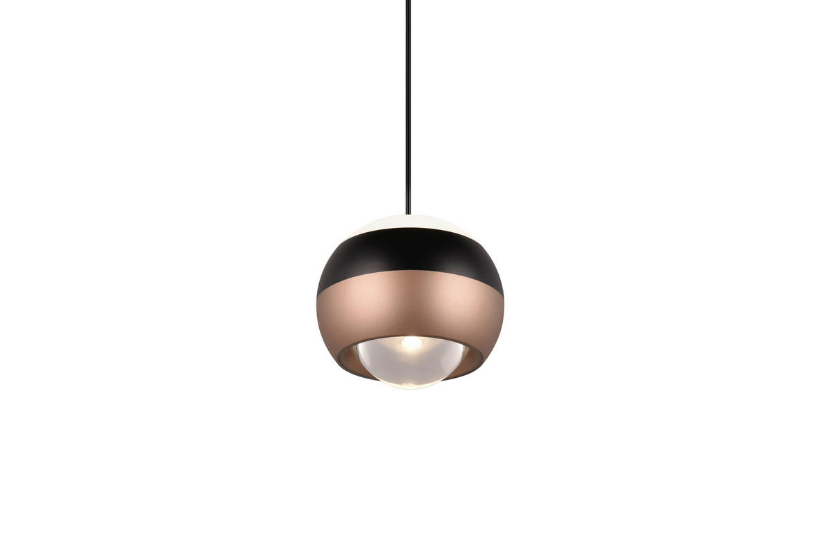 ZÁVESNÉ LED SVIETIDLO, 15,5/200 cm  - čierna, Design, kov (15,5/200cm) - Trio Leuchten