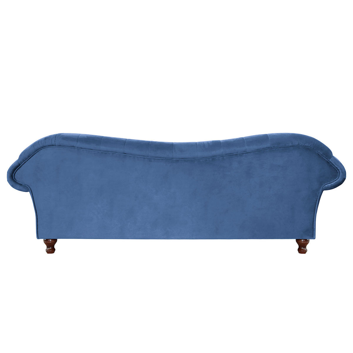 3-SITZER-SOFA SHEFFIELD Mikrofaser Blau  - Blau/Braun, Design, Holz/Textil (230/92/90cm) - P & B