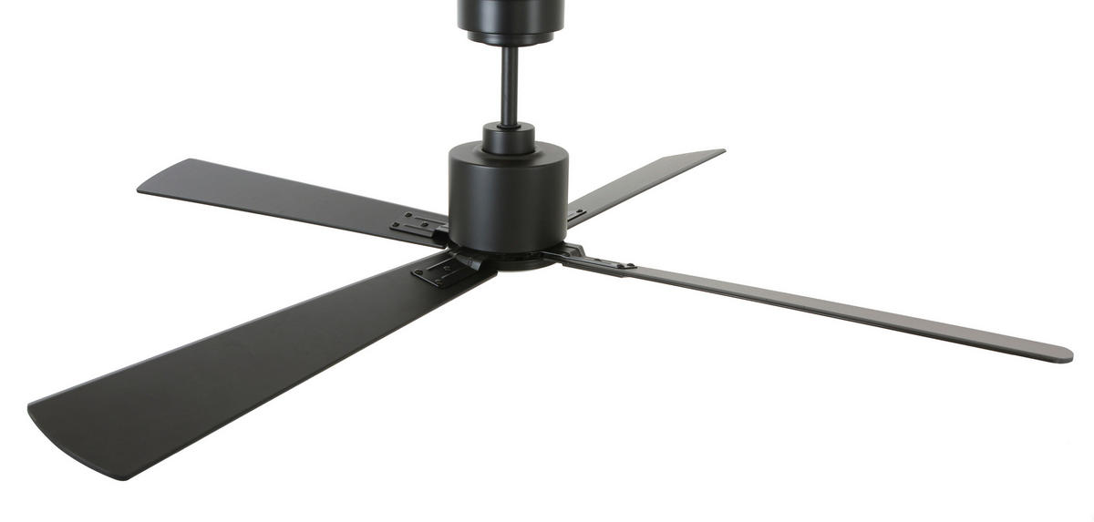 DECKENVENTILATOR   132 cm   - Schwarz, Trend, Holzwerkstoff/Metall (132cm) - P & B