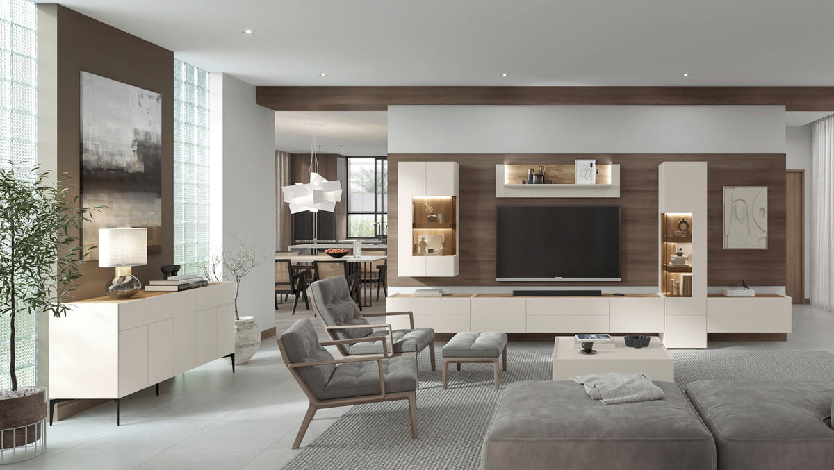 TV KOMODA kašmir  - kašmir, Dizajnerski, metal/pločasti materijal (206/57/47cm) - Voleo