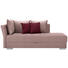 LIEGE in Textil Rosa, Dunkelrot - Chromfarben/Rosa, Design, Kunststoff/Textil (220/93/100cm) - Xora LIEGE in Textil Rosa, Dunkelrot - Chromfarben/Rosa, Design, Kunststoff/Textil (220/93/100cm) - Xora