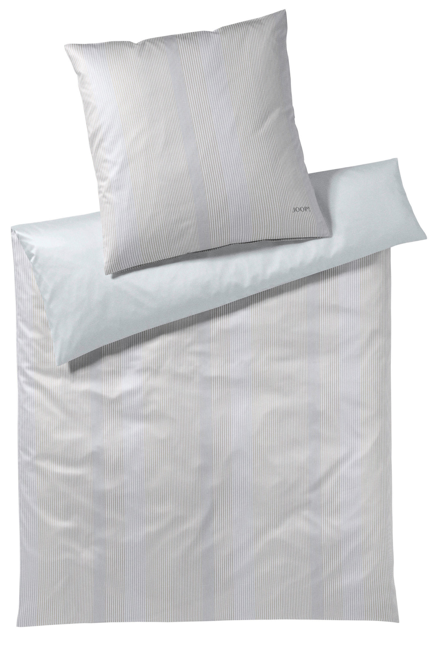 BETTWÄSCHE GROOVE Makosatin  - Silberfarben, Basics, Textil (155/200cm) - Joop!