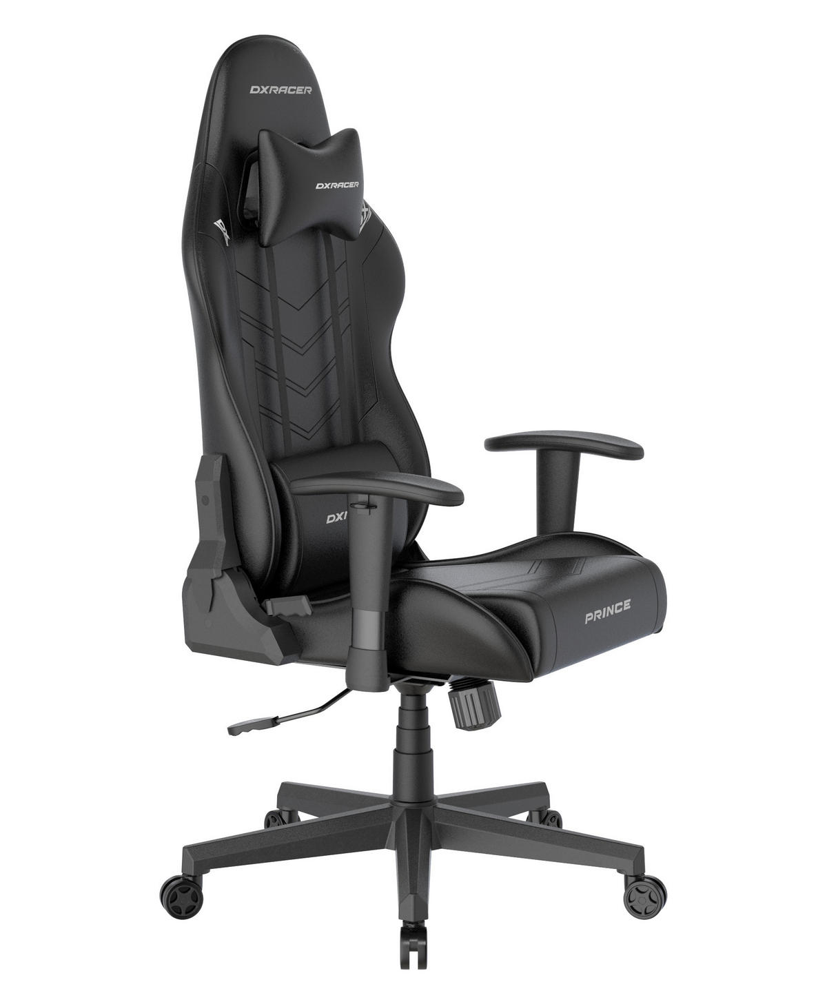 GAMINGSTUHL  in Lederlook Schwarz  - Schwarz, KONVENTIONELL, Kunststoff/Textil (70/132/70cm) - Dxracer