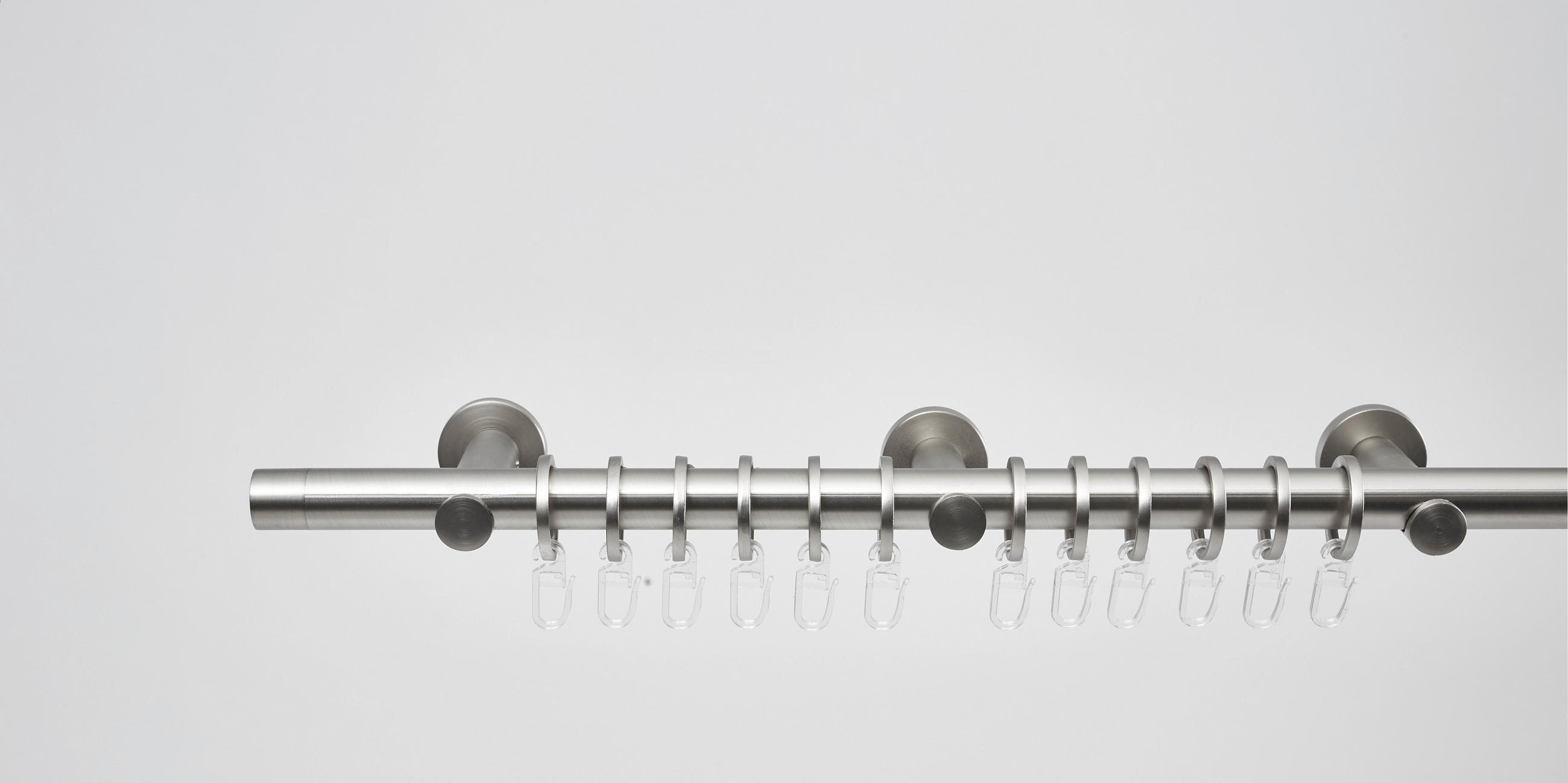 SET KARNIŠE boje oplemenjenog čelika metal - boje oplemenjenog čelika, Design, metal (210-400cm) - Homeware