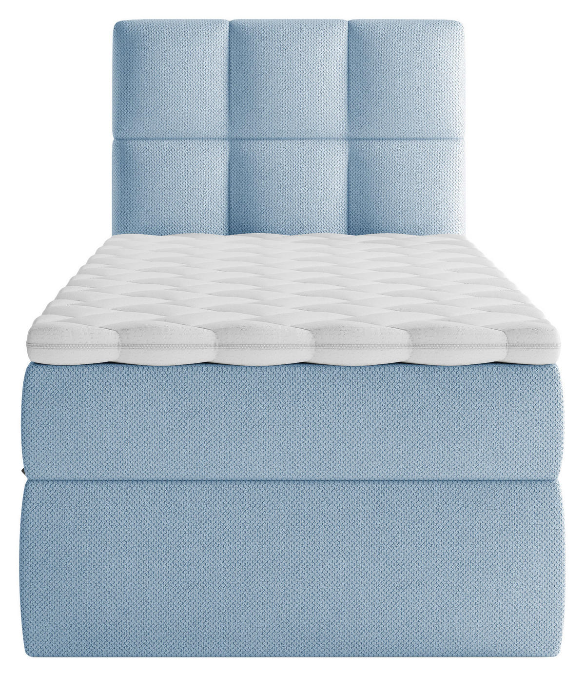 BOXBETT 90/200 cm  in Blau  - Blau/Schwarz, Modern, Holz/Holzwerkstoff (90/200cm) - MID.YOU