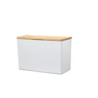 AUFBEWAHRUNGSBOX - Naturfarben/Weiß, Basics, Holz/Kunststoff (24,2/16/10,2cm) - Tesa