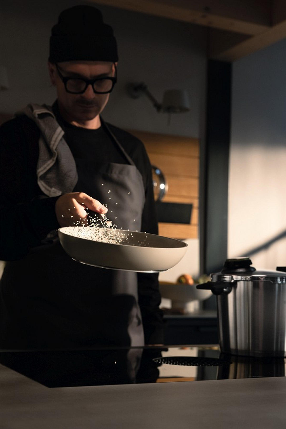 SCHNELLKOCHTOPF VITAVIT® PREMIUM satiniert 6.0 L  - Silberfarben, Basics, Metall (22cm) - Fissler