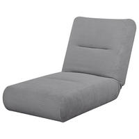 SCHLAFSESSEL in Cord Grau  - Grau, Design, Textil (81/88/160cm) - Livetastic