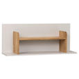 WANDBOARD in 100/40/25 cm Grau, Eichefarben  - Eichefarben/Grau, KONVENTIONELL, Holz/Holzwerkstoff (100/40/25cm) - Cantus