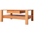 COUCHTISCH Kernbuche massiv 110/70/47,5 cm rechteckig Buchefarben  - Buchefarben, KONVENTIONELL, Holz (110/70/47,5cm) - Linea Natura