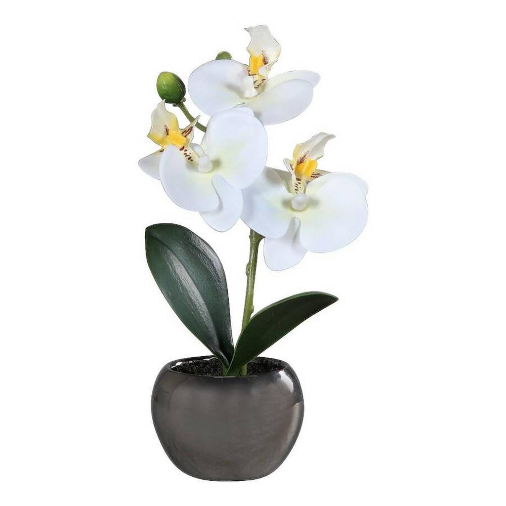 UMELÝ KVET orchidea 17 cm - krémová